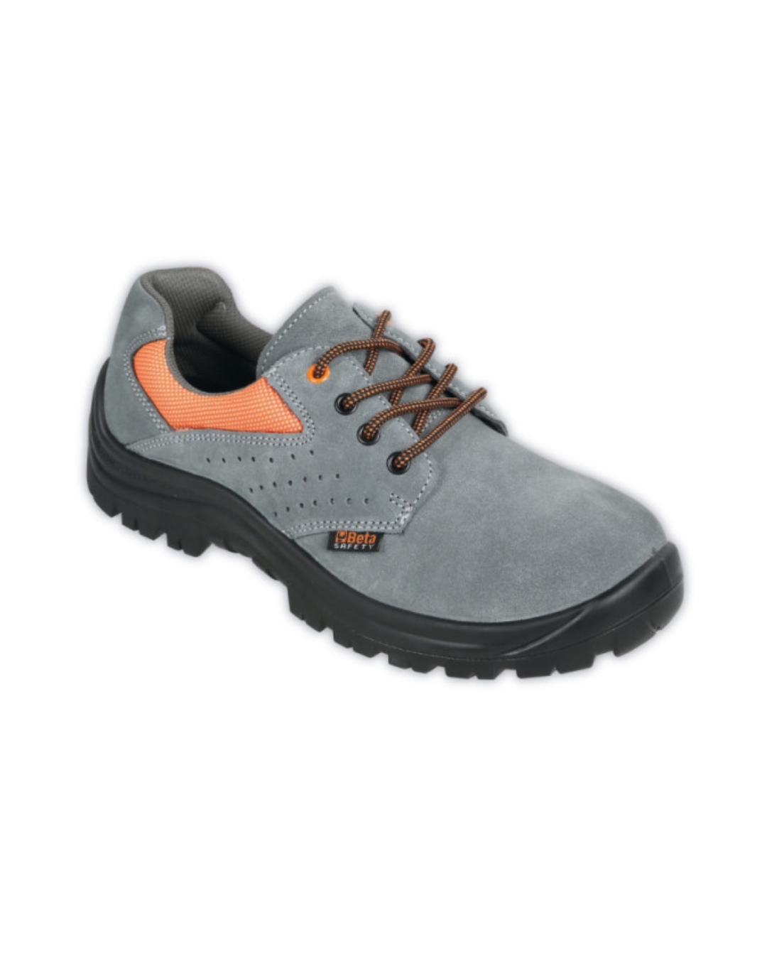 Scarpe basse EASY in pelle scamosciata traforata
