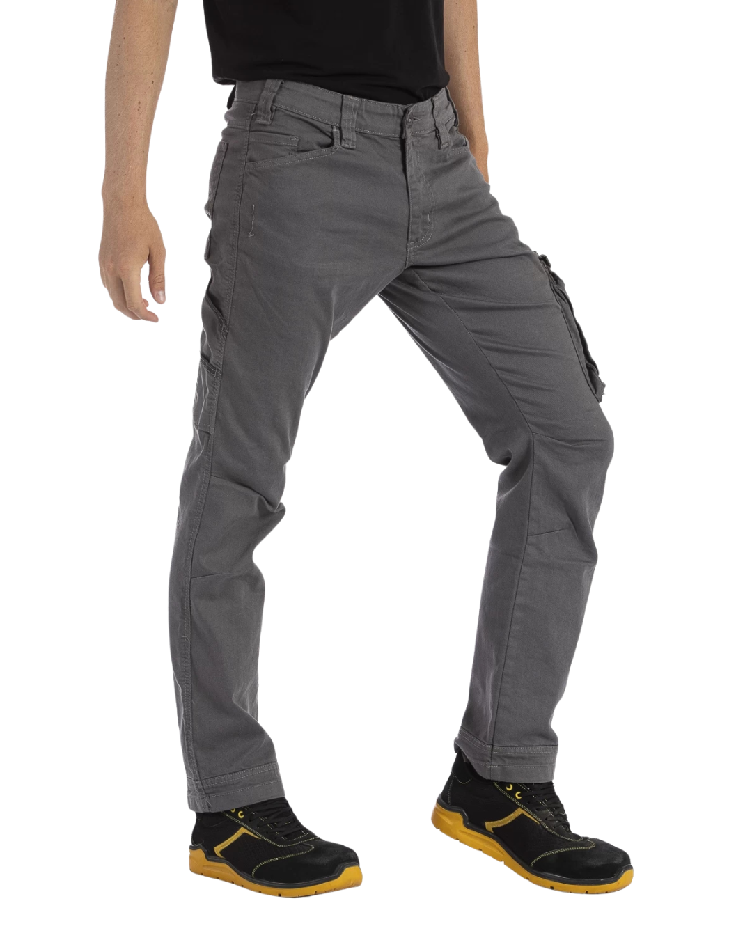 Pantaloni da lavoro multitasche stretch Fibreflex® JOBC GRIGIO