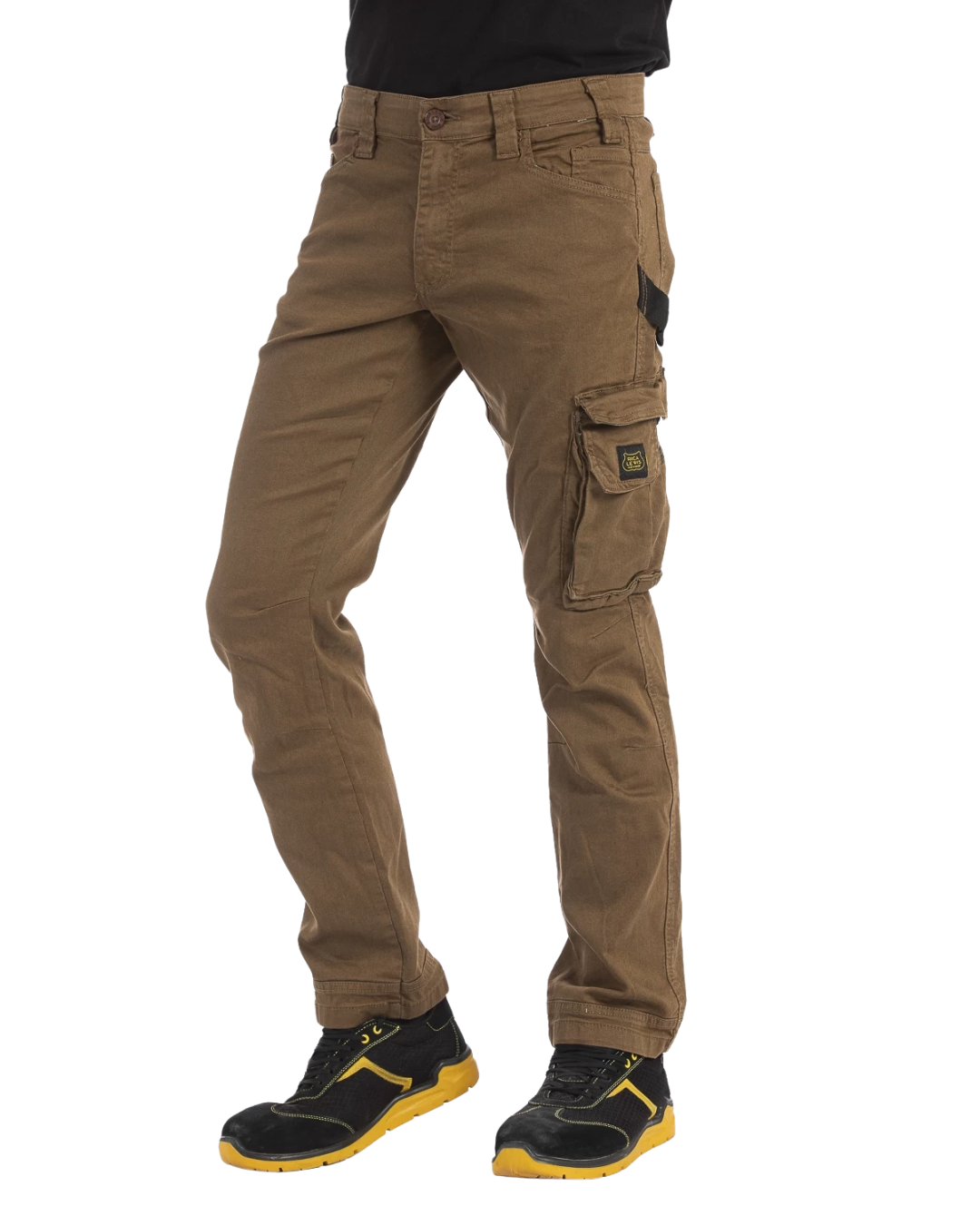 Pantaloni da lavoro multitasche stretch Fibreflex® JOBC TABACCO