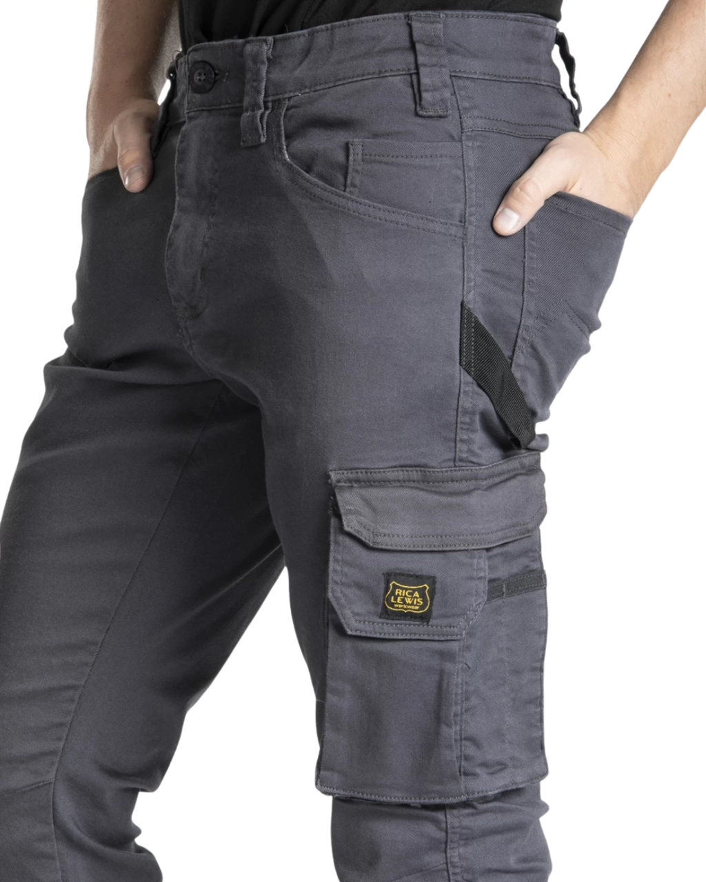 Pantaloni da lavoro multitasche stretch Fibreflex® JOBC ANTRACITE