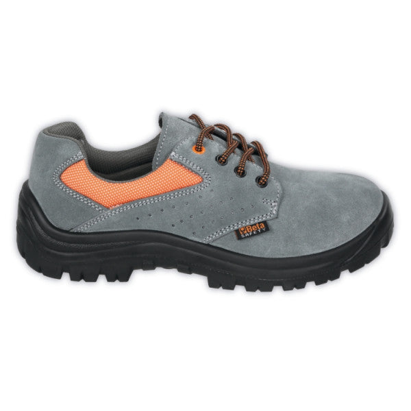 Scarpe basse EASY in pelle scamosciata traforata