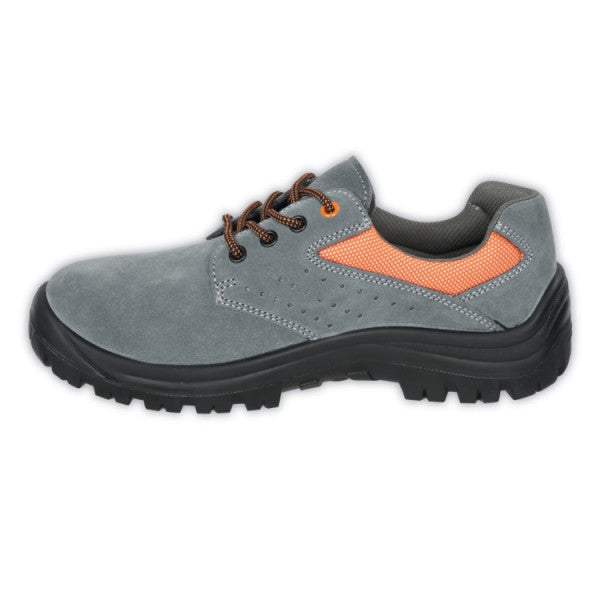 Scarpe basse EASY in pelle scamosciata traforata